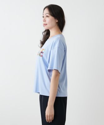 刺繍プリントＴシャツ【Ｌｅｉｌｉａｎ　ＷＨＩＴＥ　ＬＡＢＥＬ】