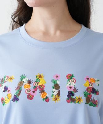 刺繍プリントＴシャツ【Ｌｅｉｌｉａｎ　ＷＨＩＴＥ　ＬＡＢＥＬ】