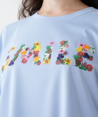 刺繍プリントＴシャツ【Ｌｅｉｌｉａｎ　ＷＨＩＴＥ　ＬＡＢＥＬ】