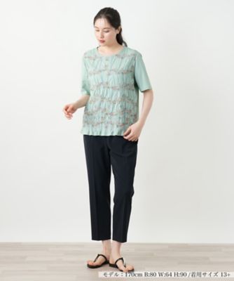 刺繍クルーネックカットソー【Ｌｅｉｌｉａｎ　ＷＨＩＴＥ　ＬＡＢＥＬ】