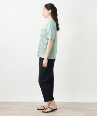 刺繍クルーネックカットソー【Ｌｅｉｌｉａｎ　ＷＨＩＴＥ　ＬＡＢＥＬ】