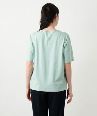 刺繍クルーネックカットソー【Ｌｅｉｌｉａｎ　ＷＨＩＴＥ　ＬＡＢＥＬ】