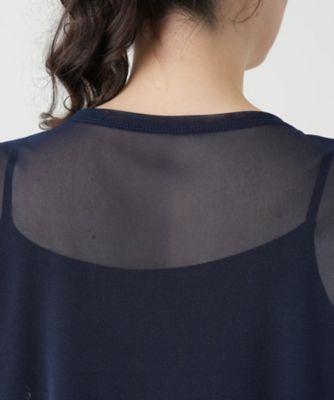 刺繍シアーカットソー【Ｌｅｉｌｉａｎ　ＷＨＩＴＥ　ＬＡＢＥＬ】