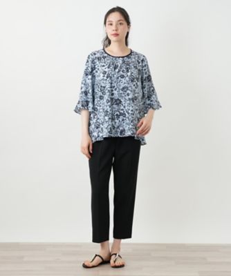 フラワープリントブラウス【Ｌｅｉｌｉａｎ　ＷＨＩＴＥ　ＬＡＢＥＬ】