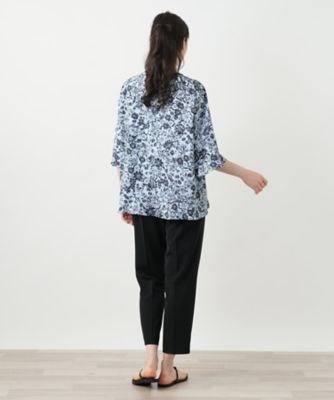 フラワープリントブラウス【Ｌｅｉｌｉａｎ　ＷＨＩＴＥ　ＬＡＢＥＬ】