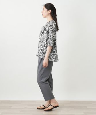 フラワープリントブラウス【Ｌｅｉｌｉａｎ　ＷＨＩＴＥ　ＬＡＢＥＬ】