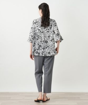 フラワープリントブラウス【Ｌｅｉｌｉａｎ　ＷＨＩＴＥ　ＬＡＢＥＬ】