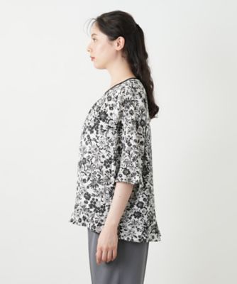 フラワープリントブラウス【Ｌｅｉｌｉａｎ　ＷＨＩＴＥ　ＬＡＢＥＬ】