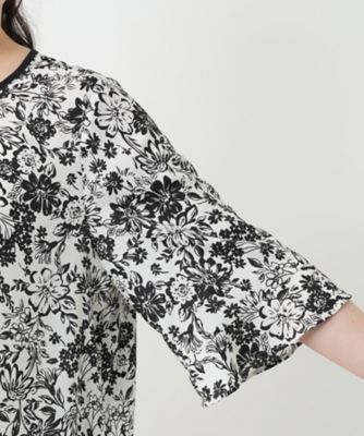 フラワープリントブラウス【Ｌｅｉｌｉａｎ　ＷＨＩＴＥ　ＬＡＢＥＬ】