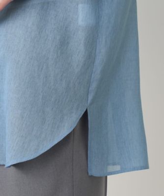 ハイネックプリーツブラウス【Ｌｅｉｌｉａｎ　ＷＨＩＴＥ　ＬＡＢＥＬ】