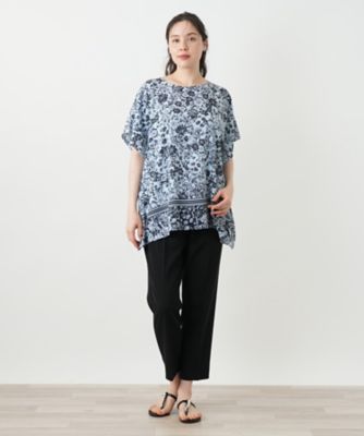 フラワープリントブラウス【Ｌｅｉｌｉａｎ　ＷＨＩＴＥ　ＬＡＢＥＬ】