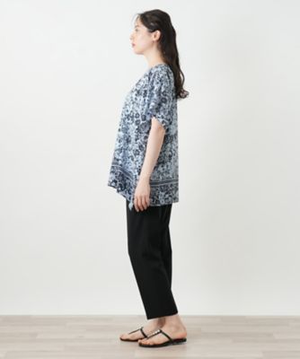 フラワープリントブラウス【Ｌｅｉｌｉａｎ　ＷＨＩＴＥ　ＬＡＢＥＬ】