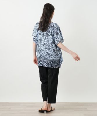 フラワープリントブラウス【Ｌｅｉｌｉａｎ　ＷＨＩＴＥ　ＬＡＢＥＬ】