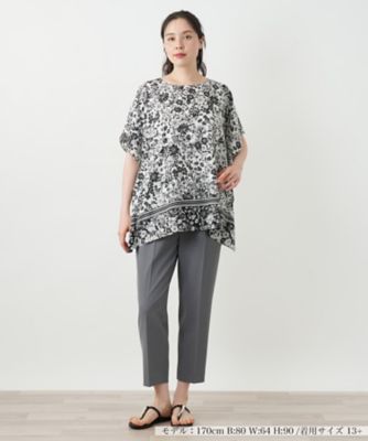フラワープリントブラウス【Ｌｅｉｌｉａｎ　ＷＨＩＴＥ　ＬＡＢＥＬ】