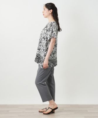 フラワープリントブラウス【Ｌｅｉｌｉａｎ　ＷＨＩＴＥ　ＬＡＢＥＬ】
