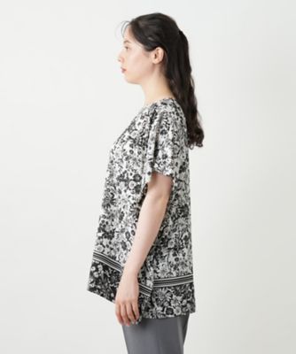 フラワープリントブラウス【Ｌｅｉｌｉａｎ　ＷＨＩＴＥ　ＬＡＢＥＬ】