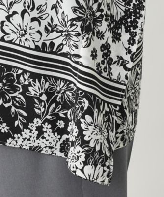 フラワープリントブラウス【Ｌｅｉｌｉａｎ　ＷＨＩＴＥ　ＬＡＢＥＬ】