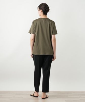 ⭐️新品⭐️Leilianレリアン　異素材カットソー　サイズ13＋　大きめサイズ leilian - Leilian レリアン 7分袖 カットソー size13/黒
