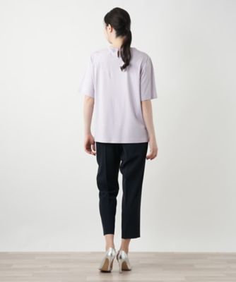 スパンコール刺繍カットソー【Leilian WHITE