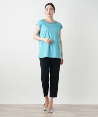 刺繍フレンチスリーブカットソー【Ｌｅｉｌｉａｎ　ＷＨＩＴＥ　ＬＡＢＥＬ】