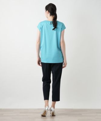 刺繍フレンチスリーブカットソー【Ｌｅｉｌｉａｎ　ＷＨＩＴＥ　ＬＡＢＥＬ】