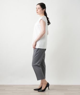 刺繍フレンチスリーブカットソー【Ｌｅｉｌｉａｎ　ＷＨＩＴＥ　ＬＡＢＥＬ】