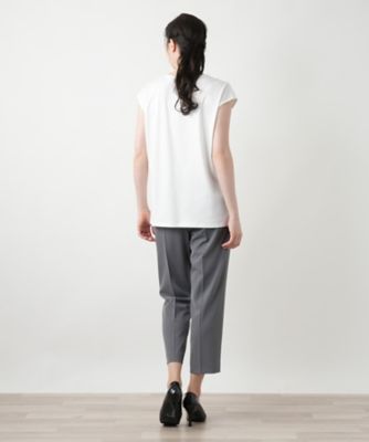 刺繍フレンチスリーブカットソー【Ｌｅｉｌｉａｎ　ＷＨＩＴＥ　ＬＡＢＥＬ】
