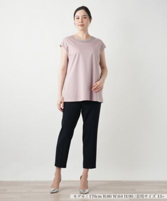 刺繍フレンチスリーブカットソー【Ｌｅｉｌｉａｎ　ＷＨＩＴＥ　ＬＡＢＥＬ】