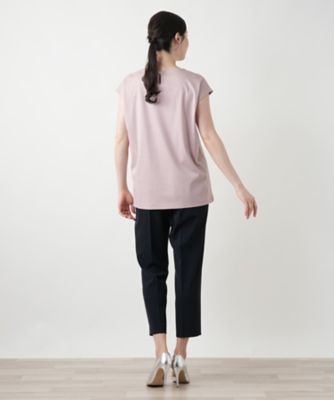 刺繍フレンチスリーブカットソー【Ｌｅｉｌｉａｎ　ＷＨＩＴＥ　ＬＡＢＥＬ】
