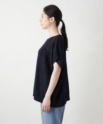 花柄フレンチスリーブニット【Ｌｅｉｌｉａｎ　ＷＨＩＴＥ　ＬＡＢＥＬ】