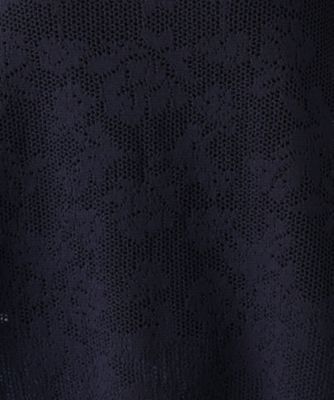 花柄フレンチスリーブニット【Ｌｅｉｌｉａｎ　ＷＨＩＴＥ　ＬＡＢＥＬ】