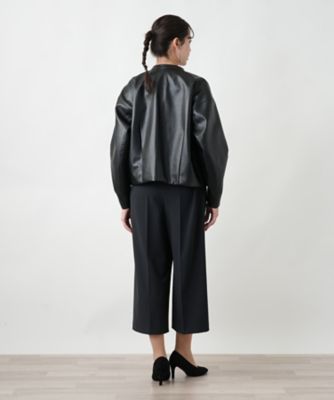Leilian レリアン テーラードジャケット ブラウン ストライプ