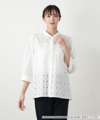 Leilian 美品/レリアン ブラウス 大きいサイズ 表記 13号 LL