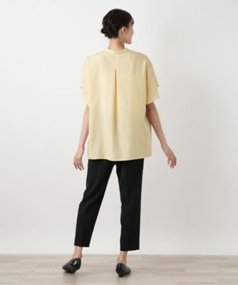 【店舗人気】フレアスリーブブラウス【Ｌｅｉｌｉａｎ　ＷＨＩＴＥ　ＬＡＢＥＬ】