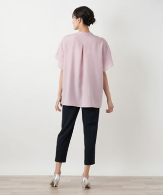 【店舗人気】フレアスリーブブラウス【Ｌｅｉｌｉａｎ　ＷＨＩＴＥ　ＬＡＢＥＬ】