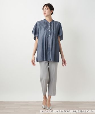 【店舗人気】フレアスリーブブラウス【Ｌｅｉｌｉａｎ　ＷＨＩＴＥ　ＬＡＢＥＬ】
