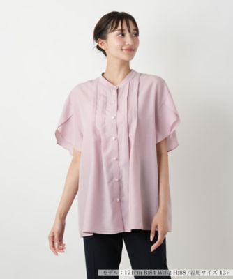 【店舗人気】フレアスリーブブラウス【Ｌｅｉｌｉａｎ　ＷＨＩＴＥ　ＬＡＢＥＬ】