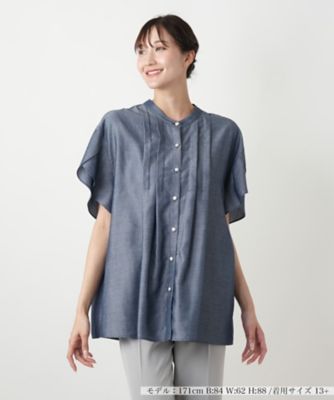 ＜Leilian plus house (Women/大きいサイズ)＞【店舗人気】フレアスリーブブラウス【Ｌｅｉｌｉａｎ　ＷＨＩＴＥ　ＬＡＢＥＬ】