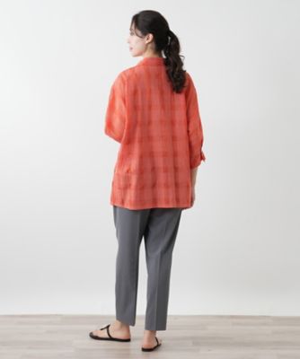 チェックブラウス【Ｌｅｉｌｉａｎ　ＷＨＩＴＥ　ＬＡＢＥＬ】