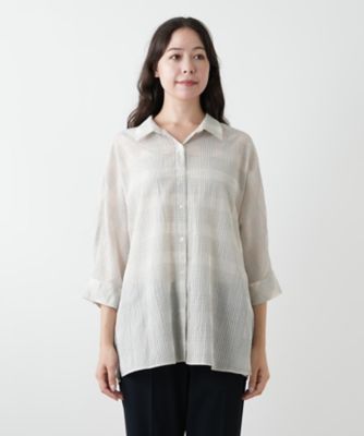 チェックブラウス【Ｌｅｉｌｉａｎ　ＷＨＩＴＥ　ＬＡＢＥＬ】