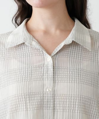 チェックブラウス【Ｌｅｉｌｉａｎ　ＷＨＩＴＥ　ＬＡＢＥＬ】