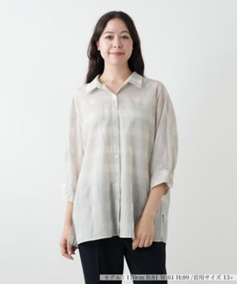 チェックブラウス【Ｌｅｉｌｉａｎ　ＷＨＩＴＥ　ＬＡＢＥＬ】