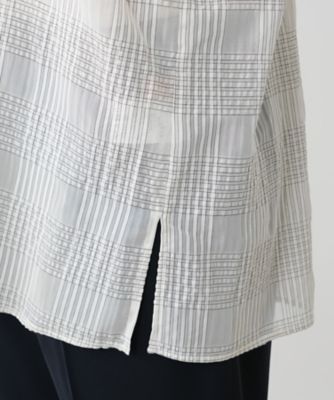 チェックブラウス【Ｌｅｉｌｉａｎ　ＷＨＩＴＥ　ＬＡＢＥＬ】