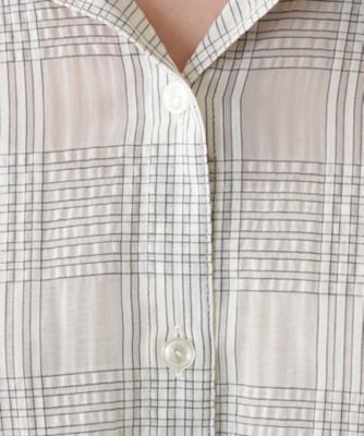 チェックブラウス【Ｌｅｉｌｉａｎ　ＷＨＩＴＥ　ＬＡＢＥＬ】