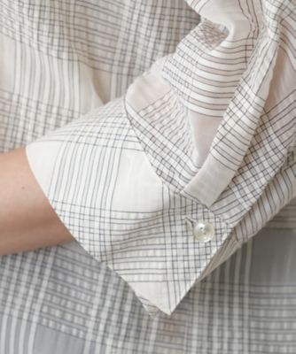 チェックブラウス【Ｌｅｉｌｉａｎ　ＷＨＩＴＥ　ＬＡＢＥＬ】