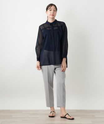 比翼シアーブラウス【Ｌｅｉｌｉａｎ　ＷＨＩＴＥ　ＬＡＢＥＬ】