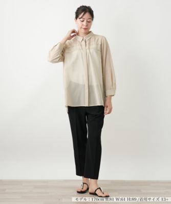 比翼シアーブラウス【Ｌｅｉｌｉａｎ　ＷＨＩＴＥ　ＬＡＢＥＬ】