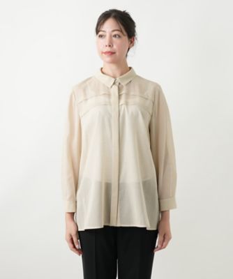比翼シアーブラウス【Ｌｅｉｌｉａｎ　ＷＨＩＴＥ　ＬＡＢＥＬ】