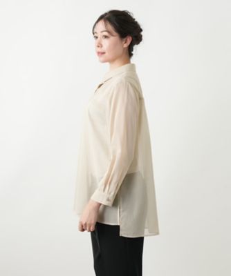 比翼シアーブラウス【Ｌｅｉｌｉａｎ　ＷＨＩＴＥ　ＬＡＢＥＬ】