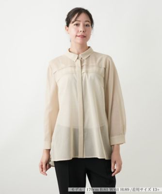 比翼シアーブラウス【Ｌｅｉｌｉａｎ　ＷＨＩＴＥ　ＬＡＢＥＬ】